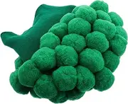 [FRCOLOR] Funny Broccoli Hat Cozy Knitted Vegetable Beanie with Playful Pom Pom Unique Cosplay Accessory for Parties Dress Up and Whimsical Fun Kawaii Hat for All Seasons
