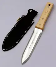 NISAKU FULL TANG LEISURE KNIFE No.6550 Blade Wide 170mm With Case Made in Japan