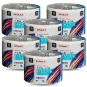 500 X Intact DVD blank disc media - Printable DVD-R discs matt - 16X burn -50pk