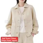 MUJI Kapok Blend Jacket XS-XXL Natural Lightweight Organic Cotton Women NWT