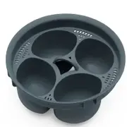 Non-Stick 4-Egg Egg Poacher Insert For Thermomix TM5 TM6 Kitchenware Poached