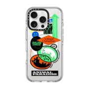 iPhone 16 Pro Clear Case MagSafe Compatible Animal Paradise no.6 cat&dog