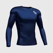Fdx Thermolinx Navy Blue Men's Base Layer Compression Top