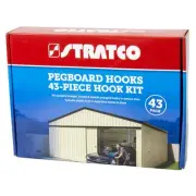 WA NEW Stratco Pegboard Hooks Assorted Kit 43 Pieces