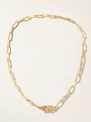 [Foundrae] Foundrae - Sister Hook 18-karat Gold Necklace - One size One size Gold