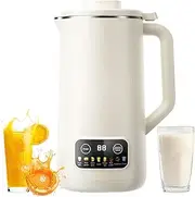 Automatic Soy Milk Maker Machine, 600ml Nut Milk Maker with 10 Blades, Delay Start, Keep Warm, Self-Cleaning, Juice Soup Maker for Almonds, Oats, Soybeans, Fruits