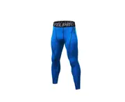 Men'S Compression Pants Baselayer Cool Dry Sports Tights Leggings - Blue
