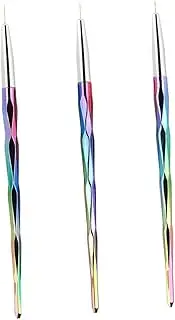 LOORGVEL 3pcs Nail Art Pens Creative Design Manicure Tool for Quick and Sophisticated Nail Painting for Manicure