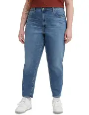 [Levi's Curve] High-Waisted Mom Jeans in Blue