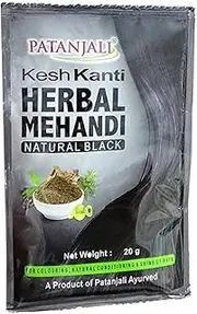 Patanjali Kesh Kanti Herbal Mehandi(Natural Black) 20gm