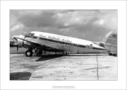 TAA Lockheed L.18 Lodestar A2 Art Print – Queensland 1950s – 59 x 42 cm Poster