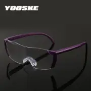 Magnifying Reading Glasses -1.6x HC Polycarbonate Clear Lens Men