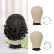 Hat Display Mannequin Head Manikin Head Canvas Block Head Hairpiece Display