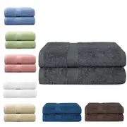 Large Jumbo Bath Sheet Cotton Luxury Beach Gym Shower Towel Set - 2pcs