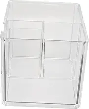 MERRYHAPY Hairdressing Scissor Holder Transparent Hair Styling Tools Storage Case Organizer for Shears and Combs Desktop Display Rack Non Slip Design Tool Storage Box