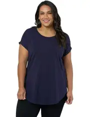 [Indigo Tonic] Lauren Longline Tee in Navy