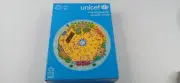 Unicef Round Puzzle 500 Pieces - box is open , puzzle is sealed - very rare
