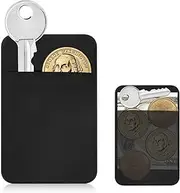 [Sorftin] Flat Thin Key Holder for Wallet – Credit Card Size Key Holder Sleeve, Slim Minimalist Wallet Key Holder for Men Women