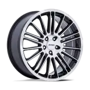 Petrol PE001 P1D 18X8 5X120 35mm Gloss Black With Machined Face Wheel