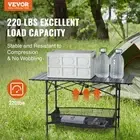 Portable Folding Camping Table Lightweight Outdoor Side Table Aluminum Steel