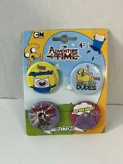 Adventure Times Buttons Set Of 4 Cartoon Network