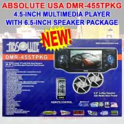ABSOLUTE USA DMR-455TPKG 4.5" MULTIMEDIA PLAYER WITH 6.5" SPEAKER PACKAGE NEW!