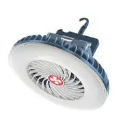 Portable Camping Fan with LED USB Rechargeable Battery Operated Fan for Tent Car Emergency As Shown