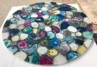 36" Mix Agate Stones Table Top / Agate Center / Dining Home Interior