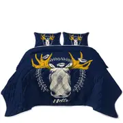 Birds and Moose Coverlet