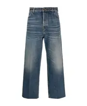 stonewash straight-leg jeans 25,27,28,29,30 Blue