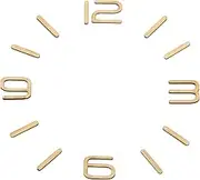 uxcell Wooden Clock Numbers Kit, 0.9inch Self Adhesive Clock Numbers Accessories for DIY Digital Clock Number Replacement Parts, Arabic Numerals/Vertical Bars