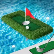 Centra Floating Golf Green Mini Mat Set Putting Turf Pool Water Outdoor 60x30CM