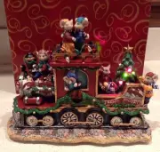 Christmas Mouse Train San Francisco Music Box Company We Wish You a Merry Lights