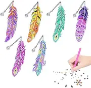 TANGHSE Diamond Painting Children, Craft Set Girls 6 7 8 9 10 11 12 Years, DIY Bookmark, Advent Calendar Filling Girls Children's Birthday Crafts