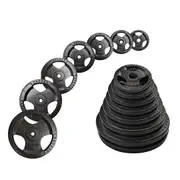 40kg Standard 26.5mm Triple Handle Cast Iron Weight Plate Set - Choose your own