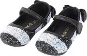 [Holibanna] Dance Shoes for Boys and Girls Sequin Sole Shoes Round Head Comfortable for Dance Practice Size 34 Black
