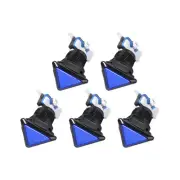 Game Push Buttons Triangle Push Switches Blue LED Light 39x39x39mm/12V/5 Pcs