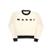 [MARNI] MARNI Wool and cashmere sweater with logo Kids 14Y 14Y White