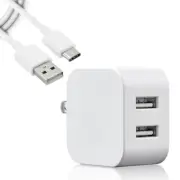 For Samsung Galaxy S20 Ultra SM-G988U Dual USB Power Adapter Type C Cable
