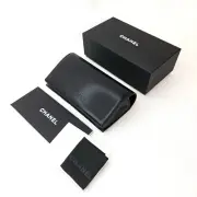 CHANEL Empty Quilted Case for Sunglasses & Cloth Black New in Box