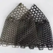 Replacement Mesh Fish Catch Trap Landing Dip Net Collapsible Fishing Nets Rubber