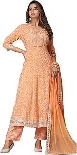 [TWIN FEET] Rayon Anarkali Indian Kurti for Women Summer Dress Kurta Pant with Dupatta Set Pakistani Kurta