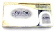 Tsukineko StazOn Permanent Solvent Ink Pad Set Reinker Opaque 181 mist Gray Grey