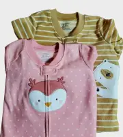 New Carter's Fleece Sleep Sack Blanket Bundle Boy/ Girls Unisex 6-9M 2 Pieces