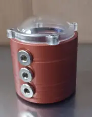 Alphacool Cape Bullseye Reservoir Aluminum Red 15712