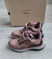 Clarks Ladies JAUNT LO Taupe Combi Hiking Walking Boots Size UK 6D RRP £80