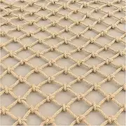 Safety Net Protection Rope Net Climbing net for Kids Outdoor Cargo Safety Anti-Fall Net Adults Fitness Jute Net Jute Hemp Netting 6mm * 15cm Cargo Rope Ladder (Size:1x5m)