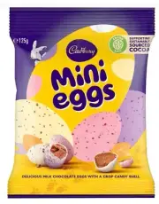 Cadbury Mini Eggs (125g bag) Easter Egg Hunt Milk Chocolate Crisp Candy Shell