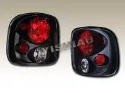 99-04 Chevy Silverado Sierra Stepside Tail Lights Black (for: Chevrolet)