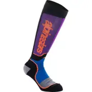 2024 MX Plus Socks - Black/Purple/Blue/Orange - Medium 4702324-1246-M